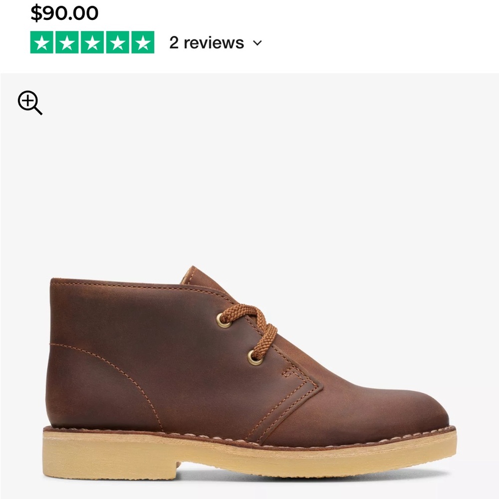 Clarks Kids Desert Boot in Beeswax
